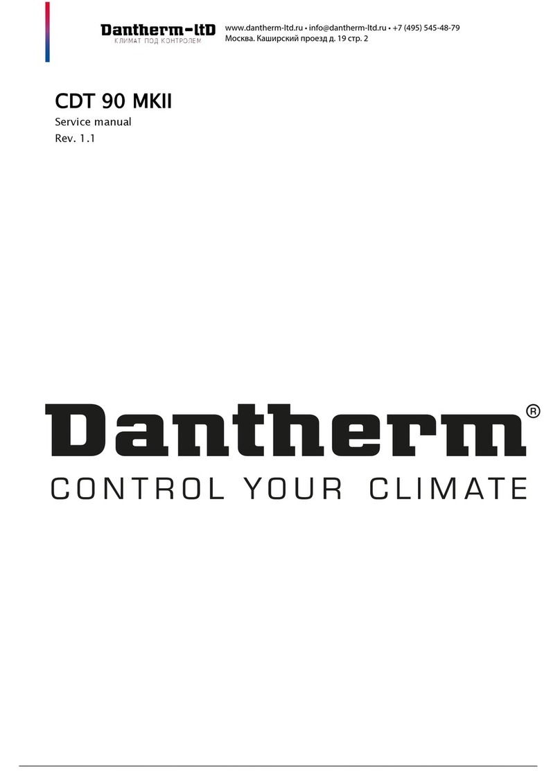 Dantherm CDT 90 MKII Service manual