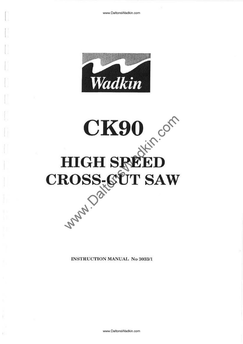 Wadkin CK90 instruction manual