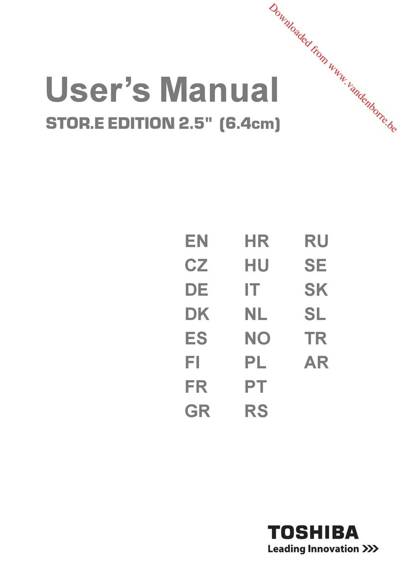 Toshiba STOR.E EDITION 2.5 user manual