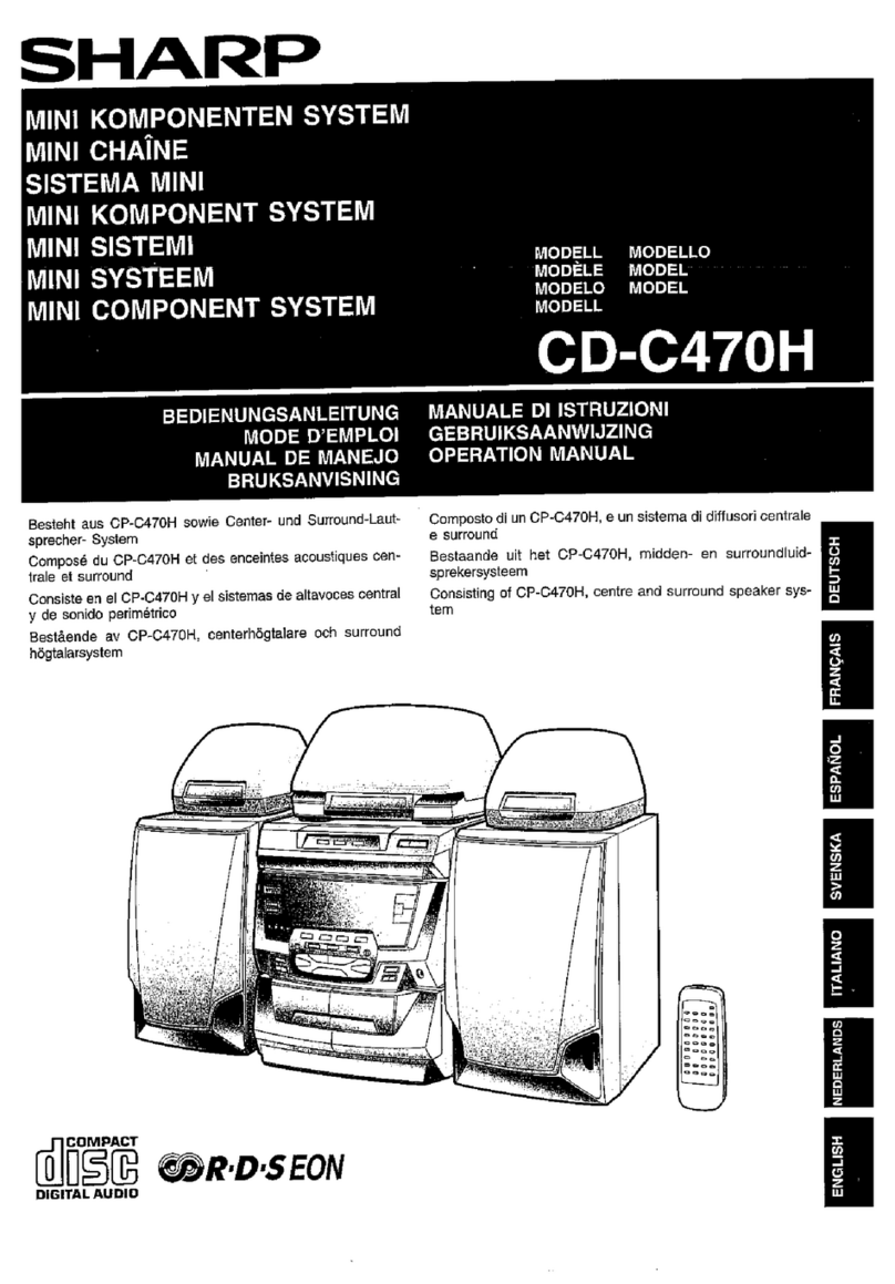 Sharp CD-C470H User manual