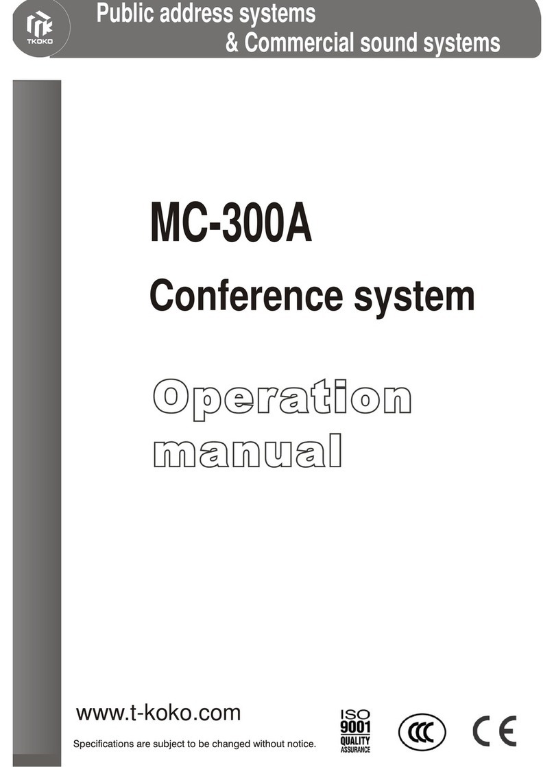 TKOKO MC-300A Operation manual