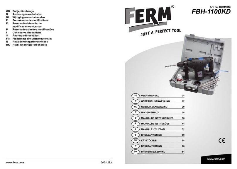 Ferm FBH-1100KD user manual