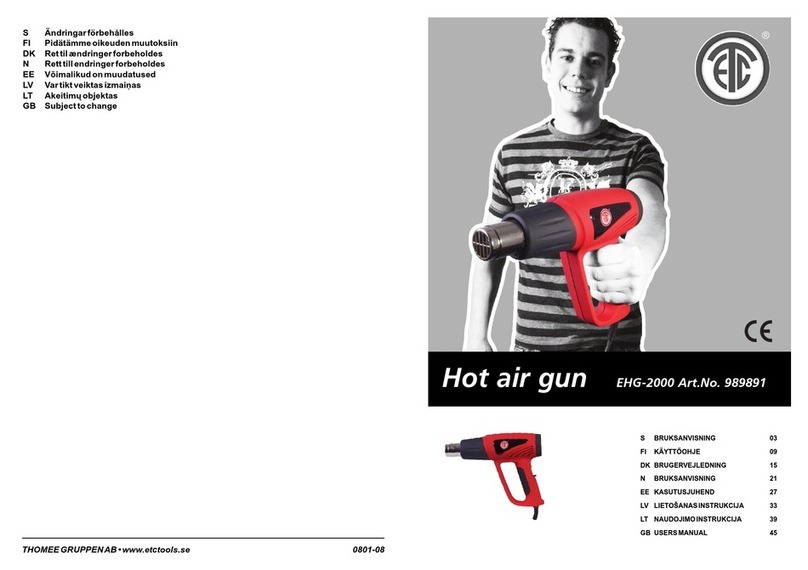 ETC EHG-2000 User manual