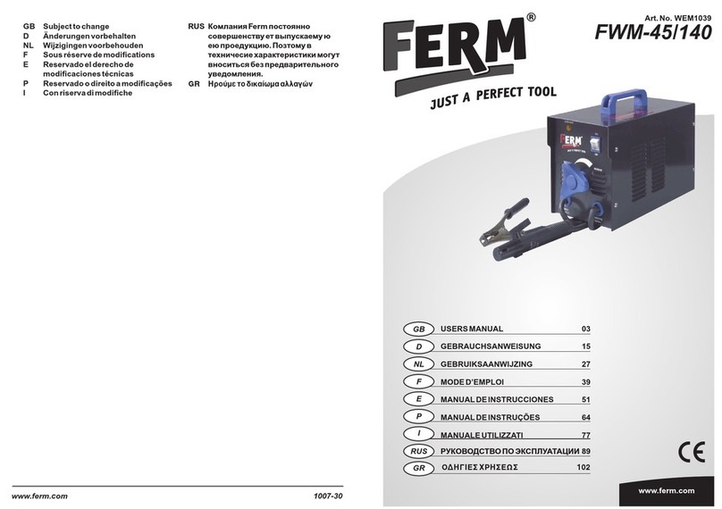 Ferm FWM-45/140 user manual