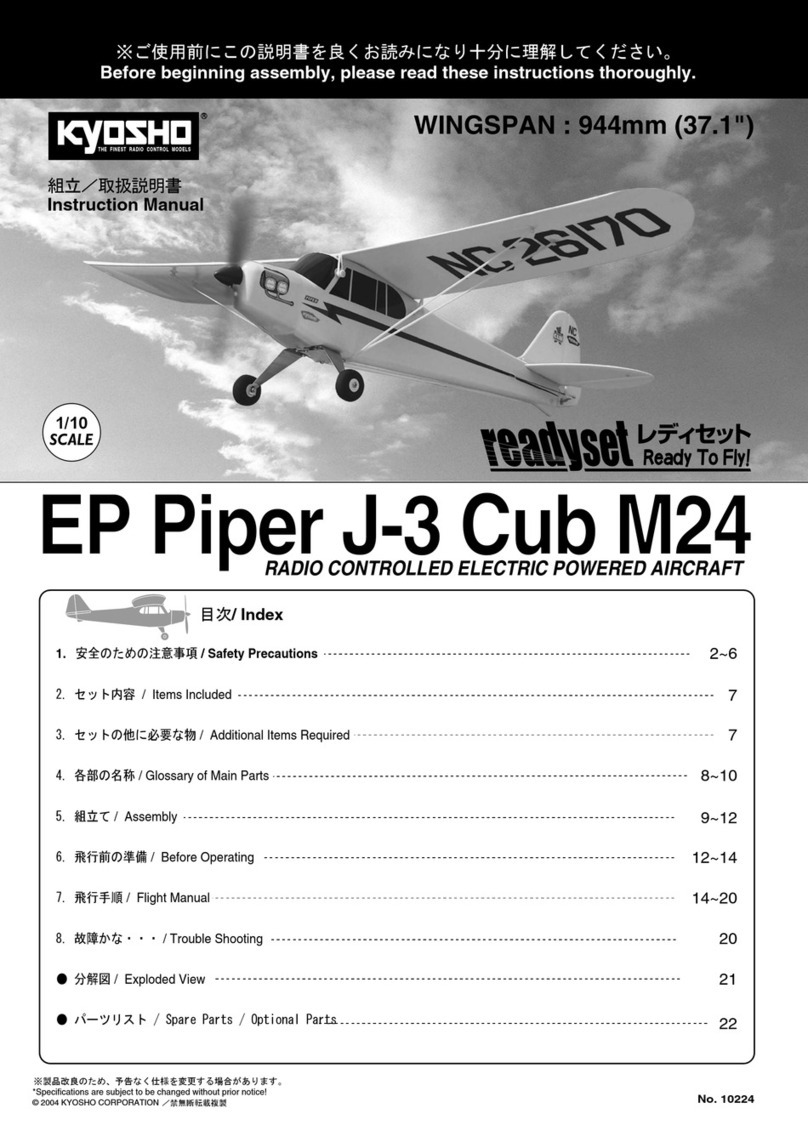 Kyosho EP Piper J-3 Cub M24 instruction manual