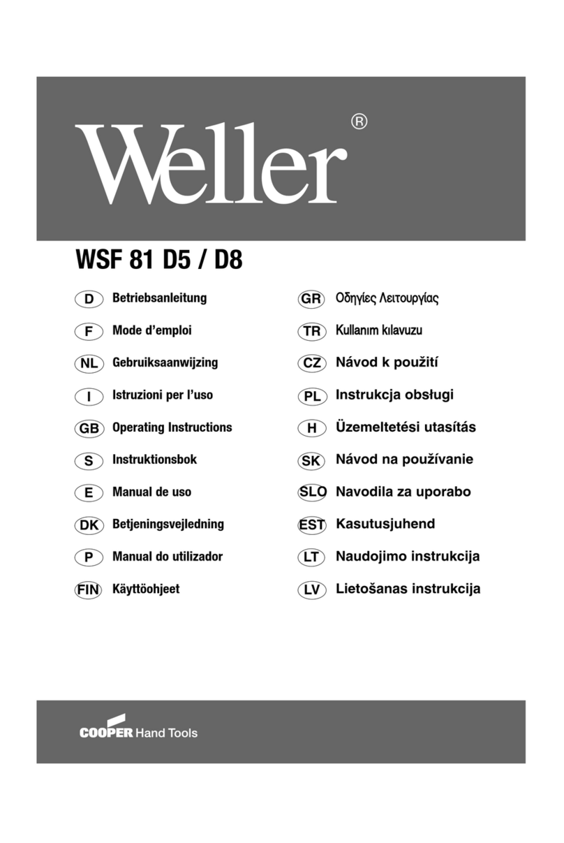 Weller WSF 81 D5 operating instructions