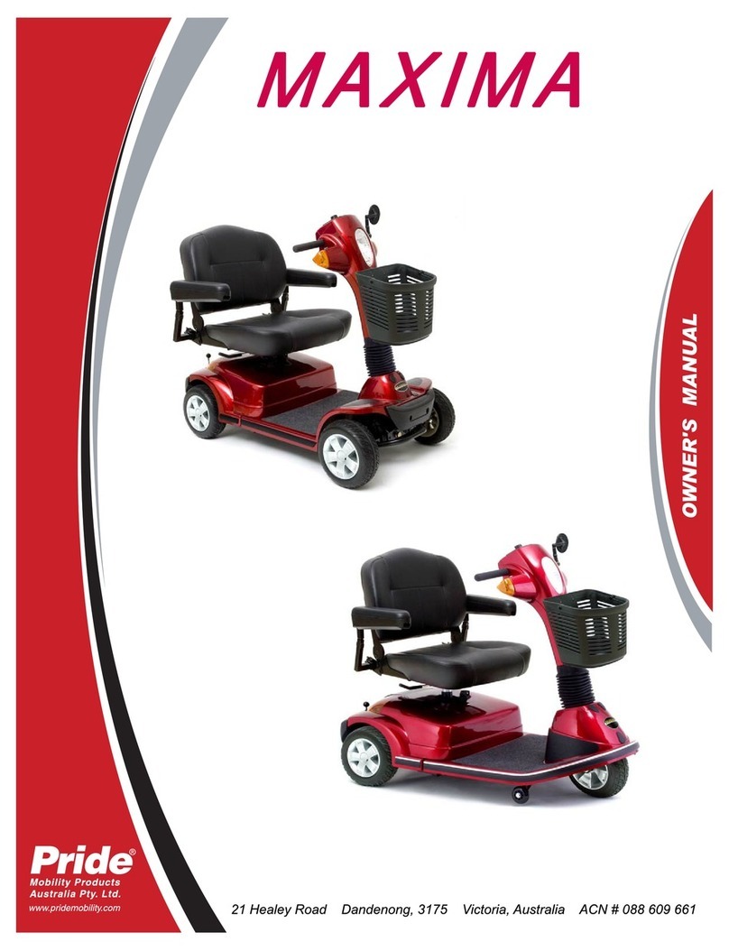 Pride Mobility Maxima User manual