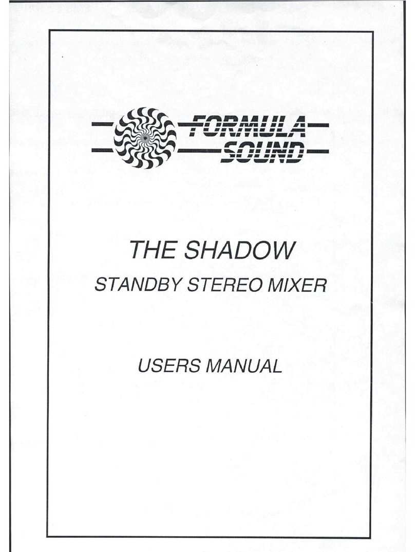 Formula Sound THE SHADOW user manual