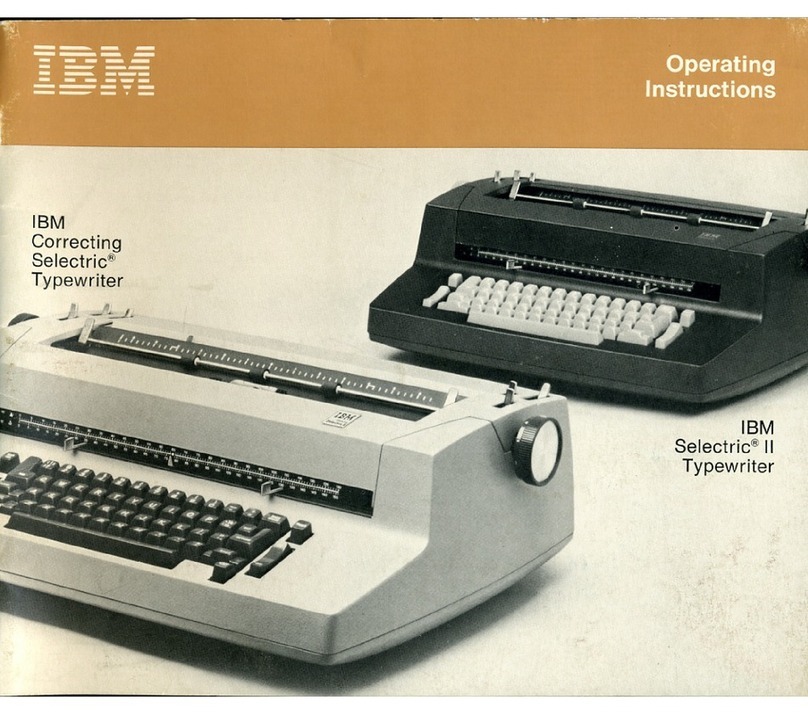 IBM Selectric User manual