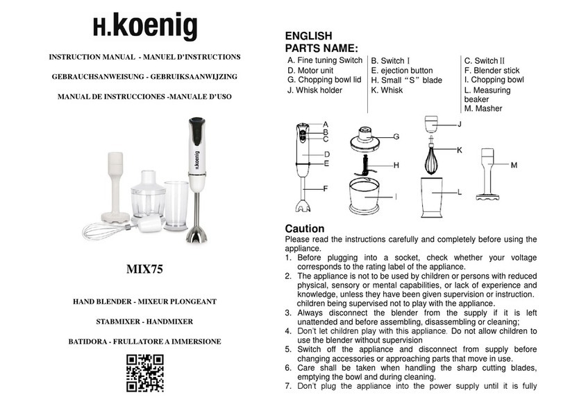 H.Koenig MIX75 User manual