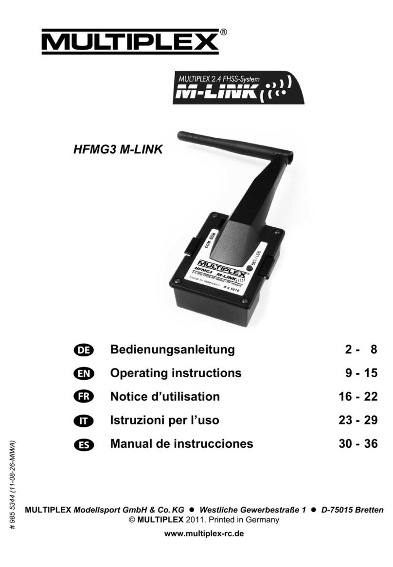 Multiplex HFMG3 M-LINK operating instructions