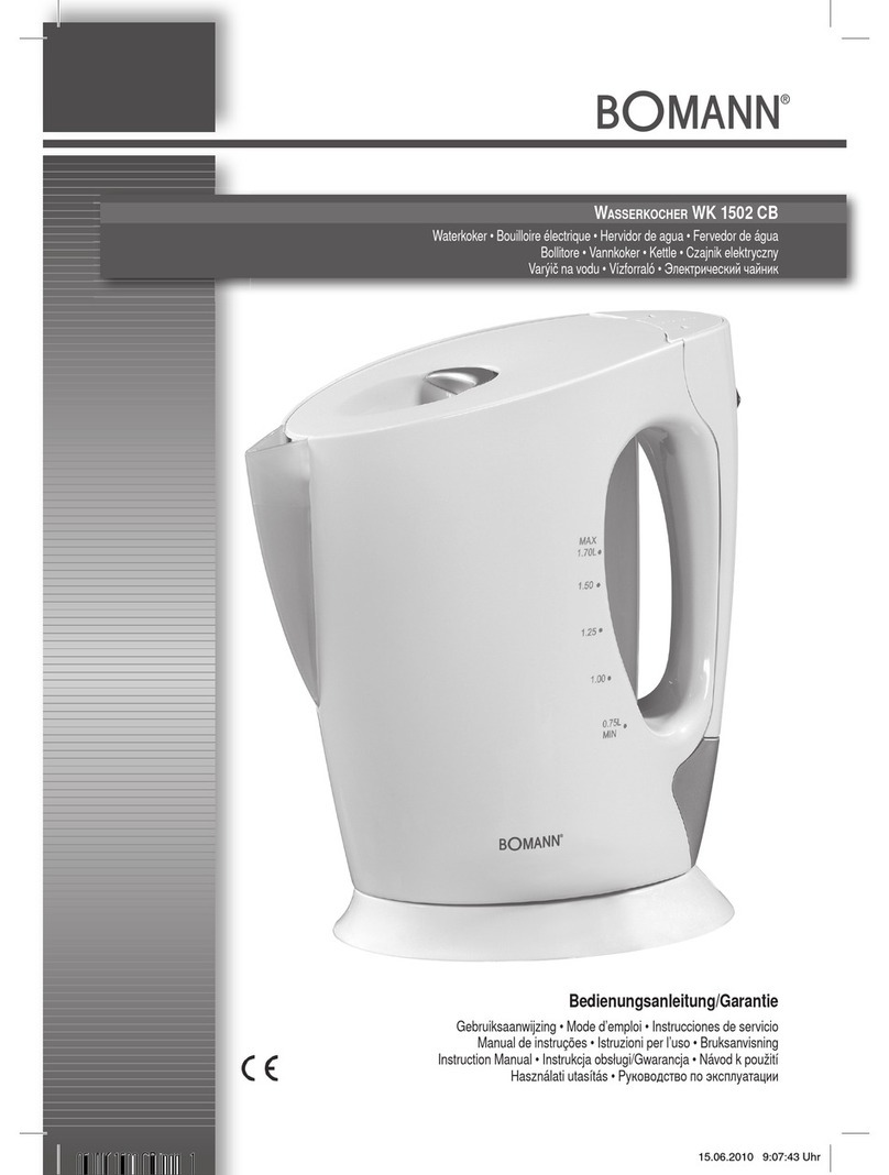 BOMANN WK 1502 CB instruction manual