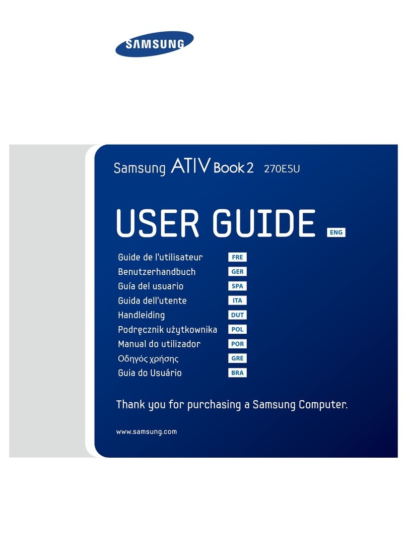 Samsung ATIV Book 2 270E5U User manual