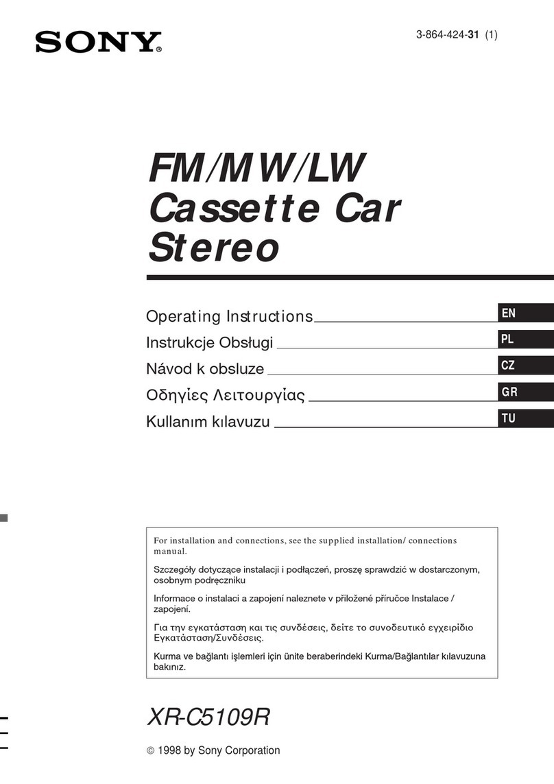 Sony XR-C5109R User manual