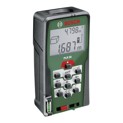 Bosch PLR 50 User manual
