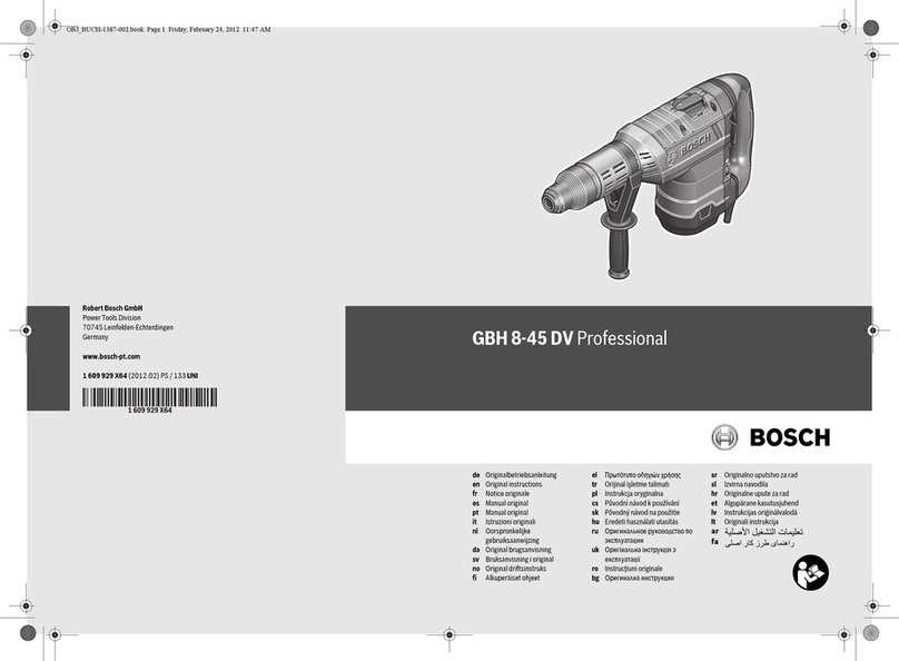 Bosch GBH 8045 DV User manual
