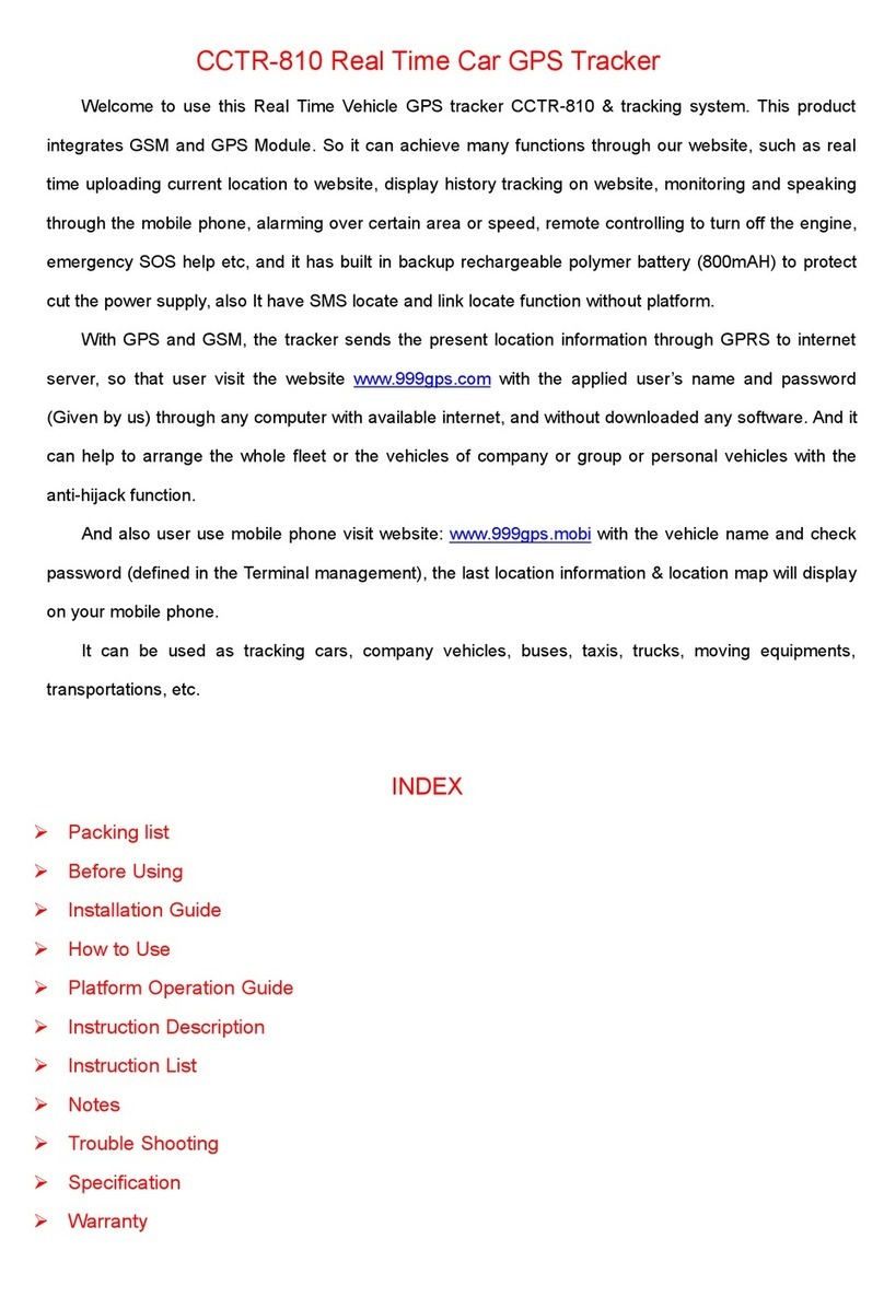 Carscop CCTR-810 User manual