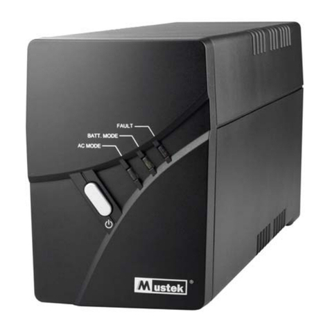 Mustek POWERMUST 424 Installation and operation manual