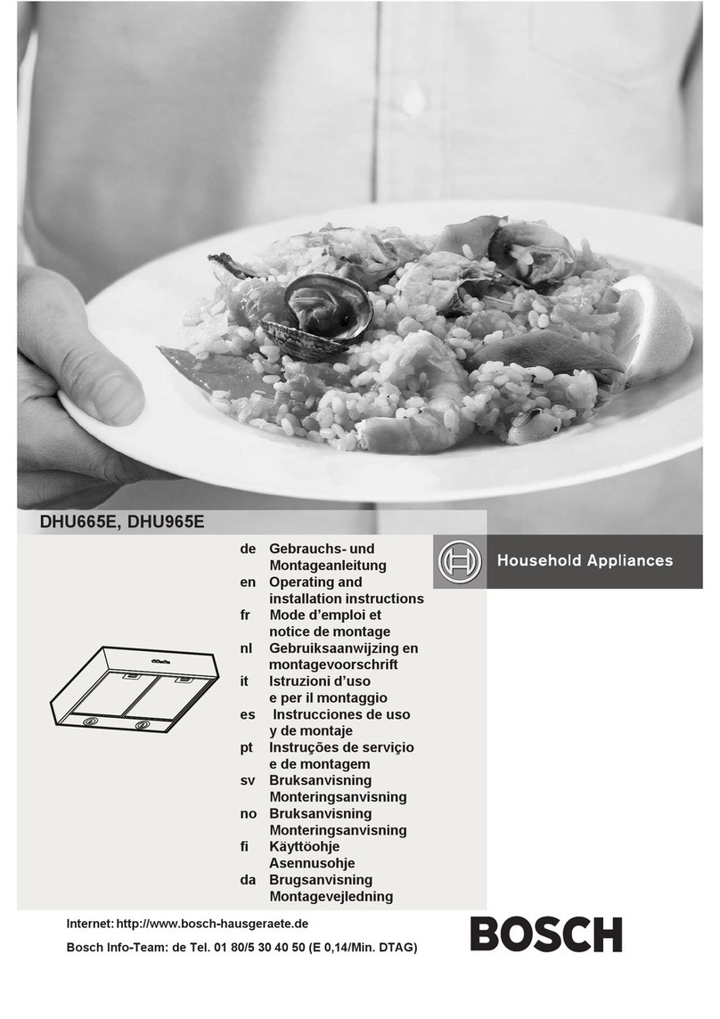 Bosch DHU665E User manual