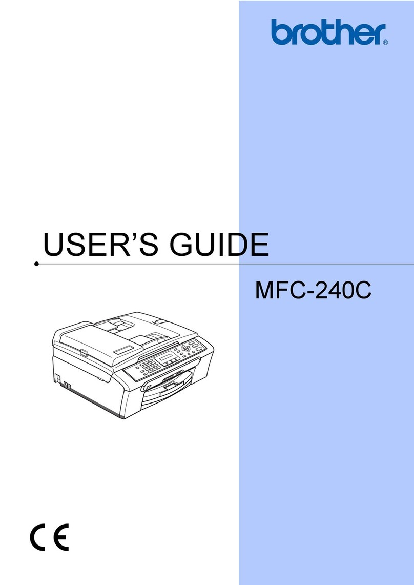 Brother MFC 240C - Color Inkjet - All-in-One User manual Brother MFC 240C - Color Inkjet - All-in-One User manual