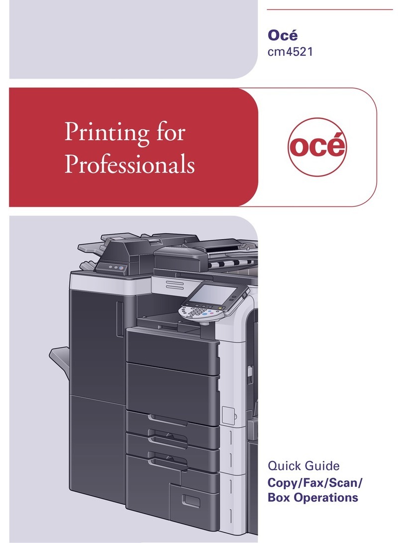 OcÃ© cm4521 User manual