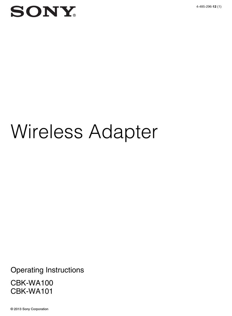 Sony CBK-WA100 operating instructions
