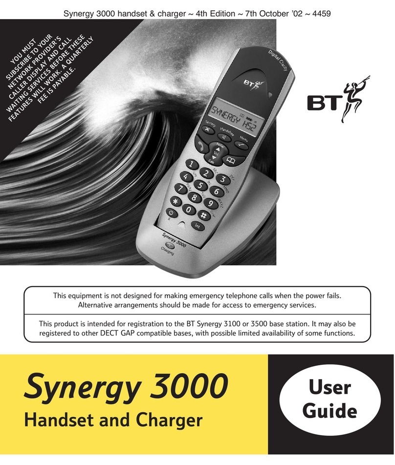 BT SYNERGY 3000 user guide