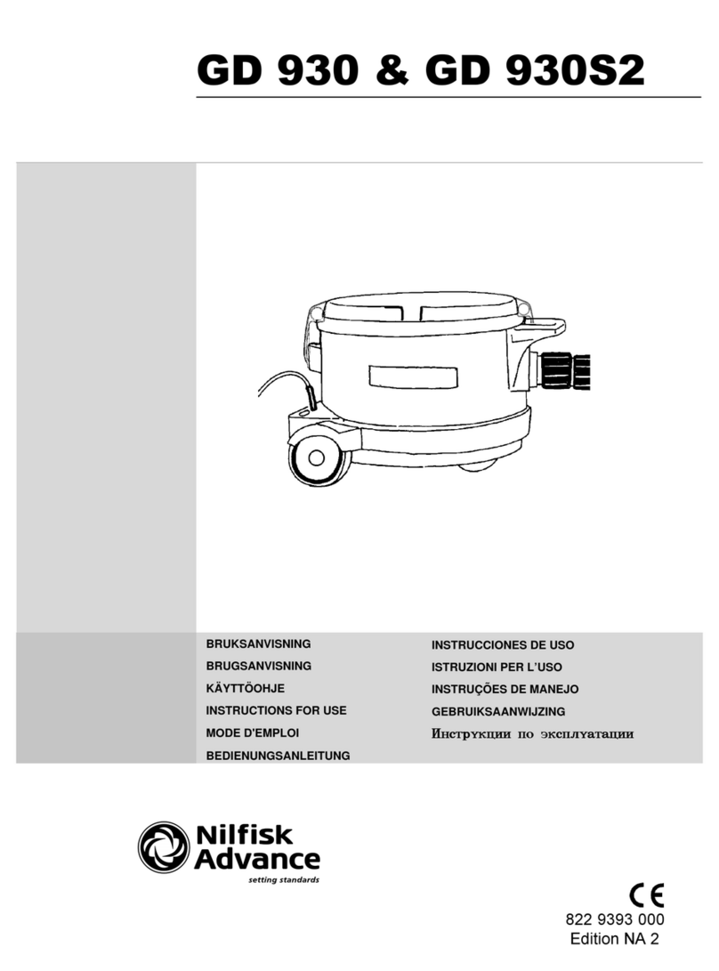 Nilfisk-Advance GD 930 User manual