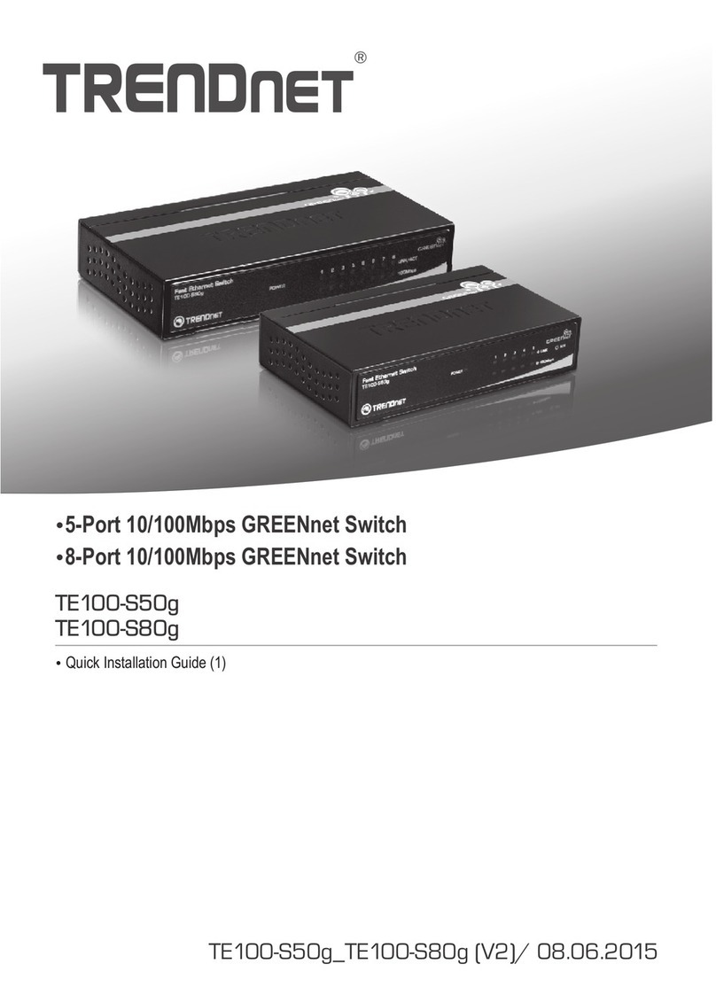 TRENDnet TE100-S50g User manual