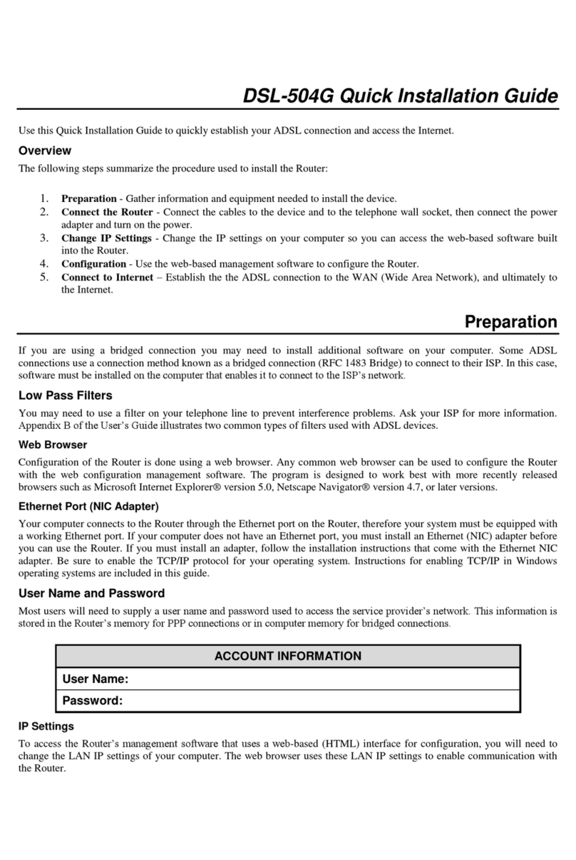 D-Link DSL-504G User manual
