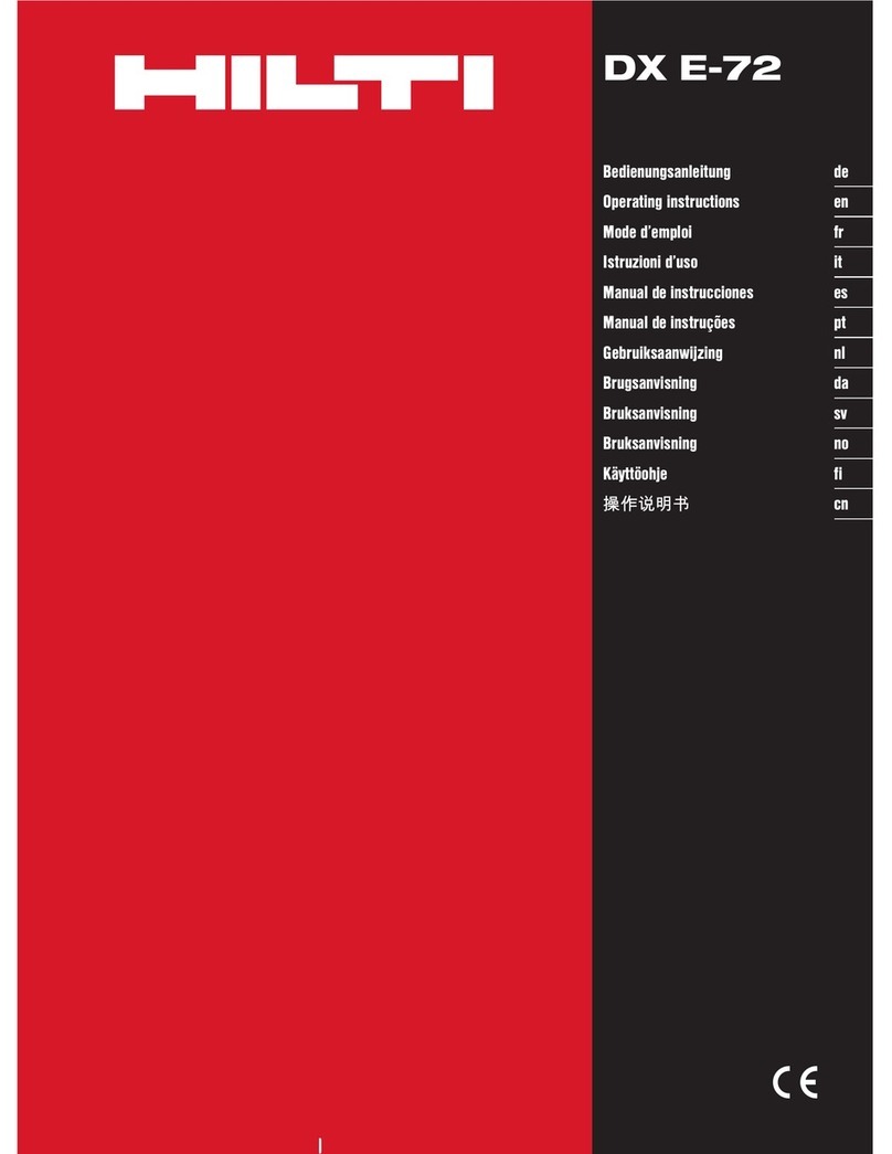 Hilti DX E?72 User manual