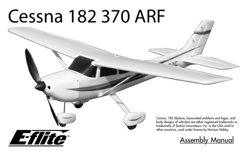 E-FLITE CESSNA 182 370 User manual