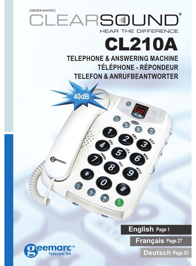 Geemarc CL210A user manual