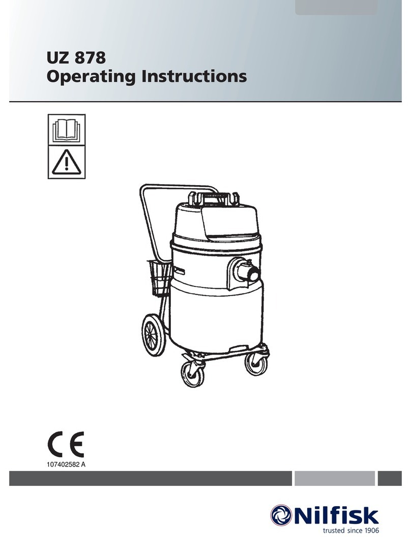 Nilfisk-Advance UZ 878 operating instructions
