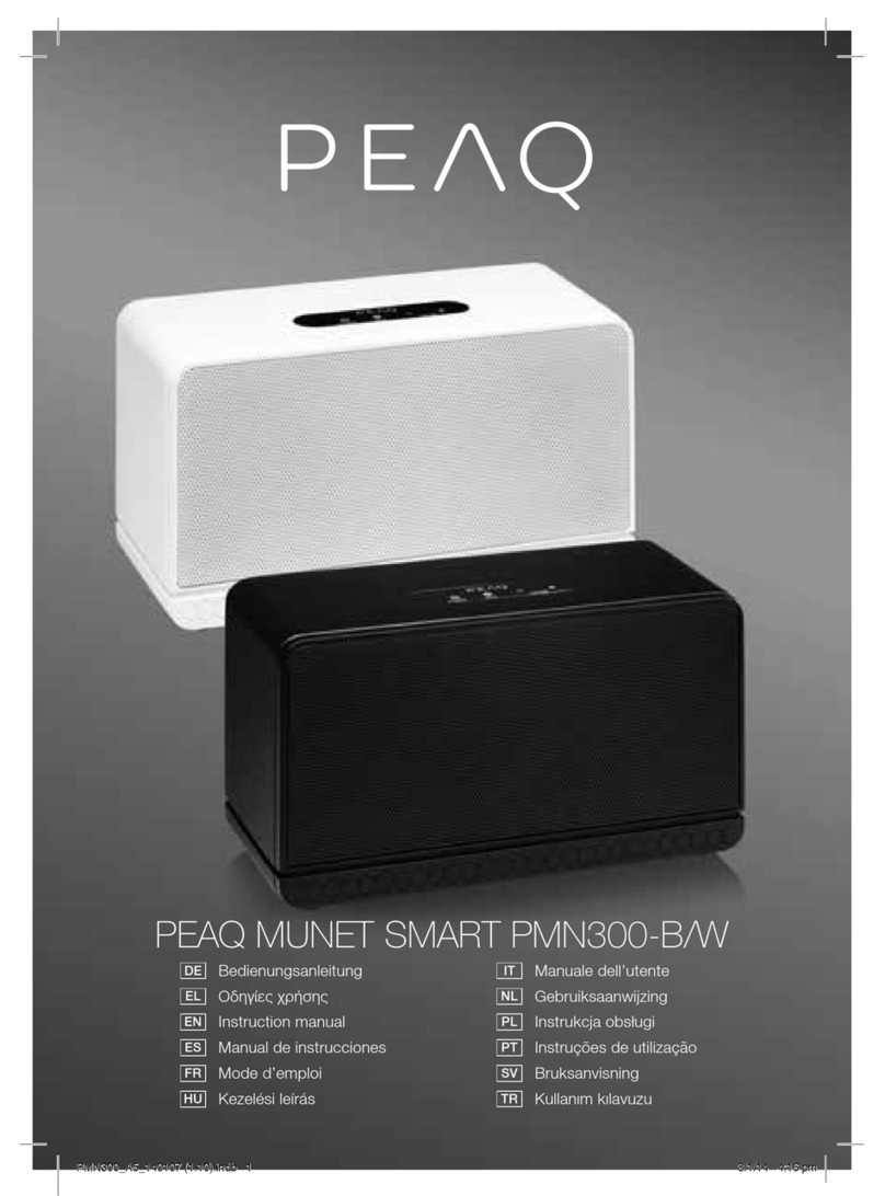 Peaq MUNET SMART PMN300-B User manual