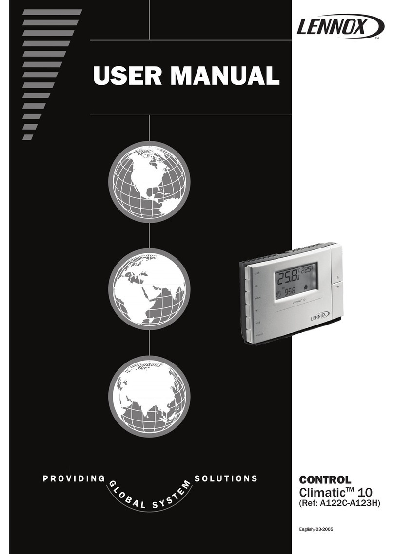 Lennox Climatic 10 user manual