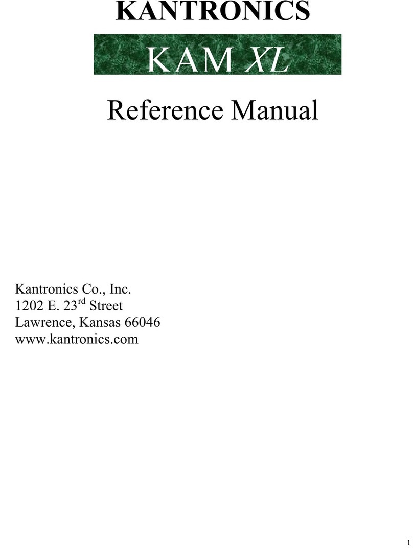 Kantronics KAM XL Reference manual