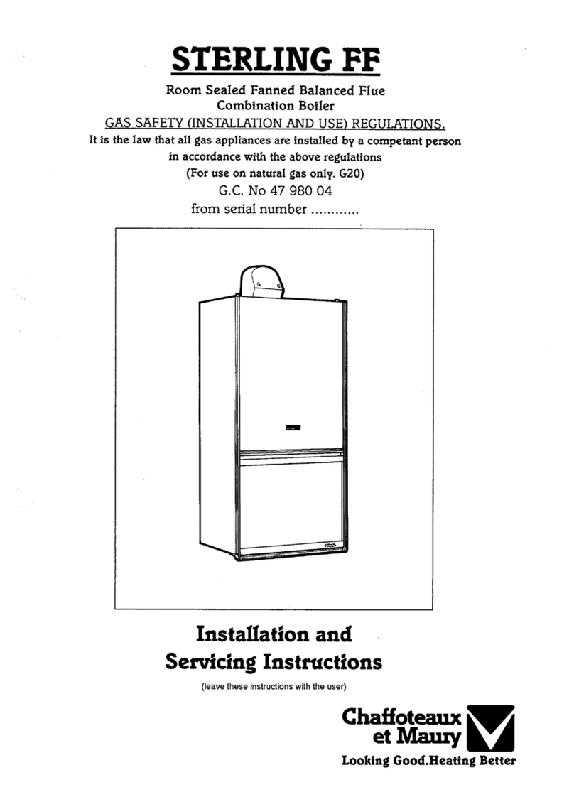 Chaffoteaux & Maury Sterling FF Installation and servicing instructions Chaffoteaux & Maury Sterling FF Installation and servicing instructions