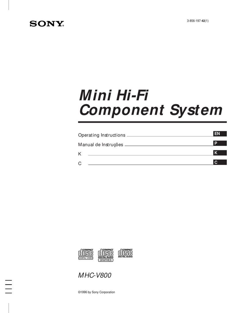 Sony MHC-V800 User manual Sony MHC-V800 User manual