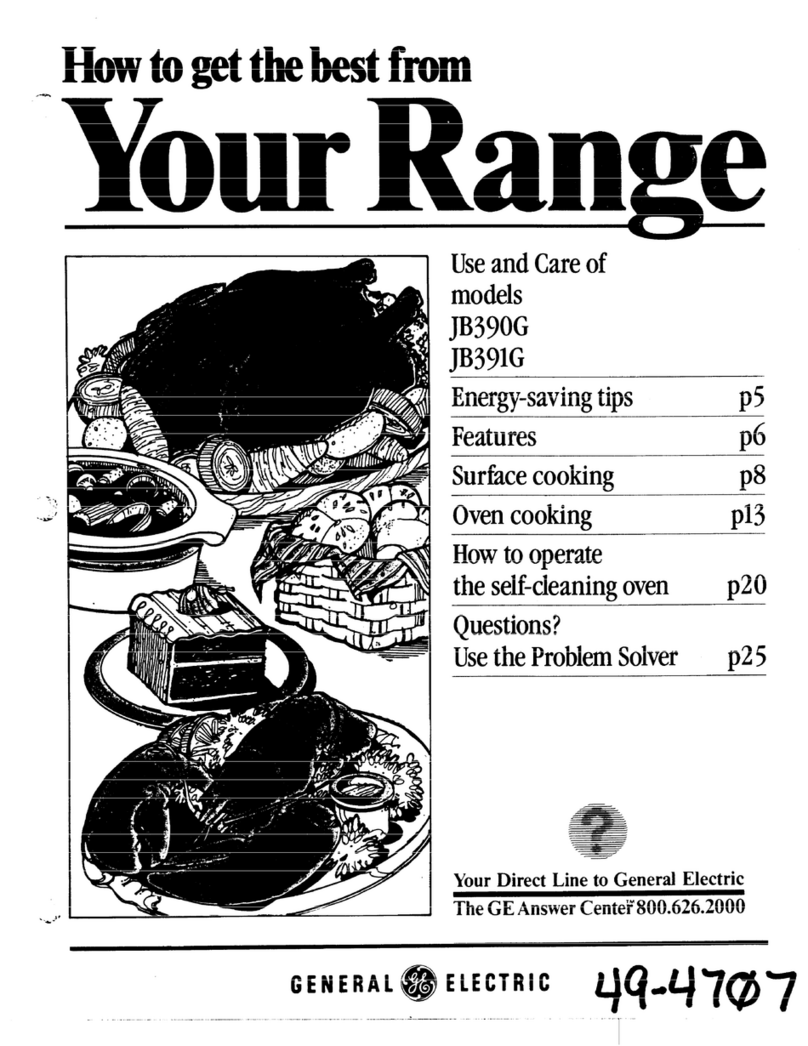 GE JB390G Installation instructions GE JB390G Installation instructions