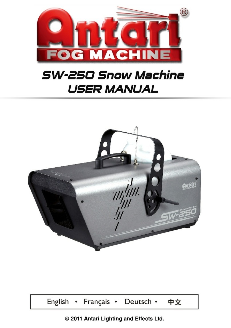 Antari SW-250 User manual Antari SW-250 User manual