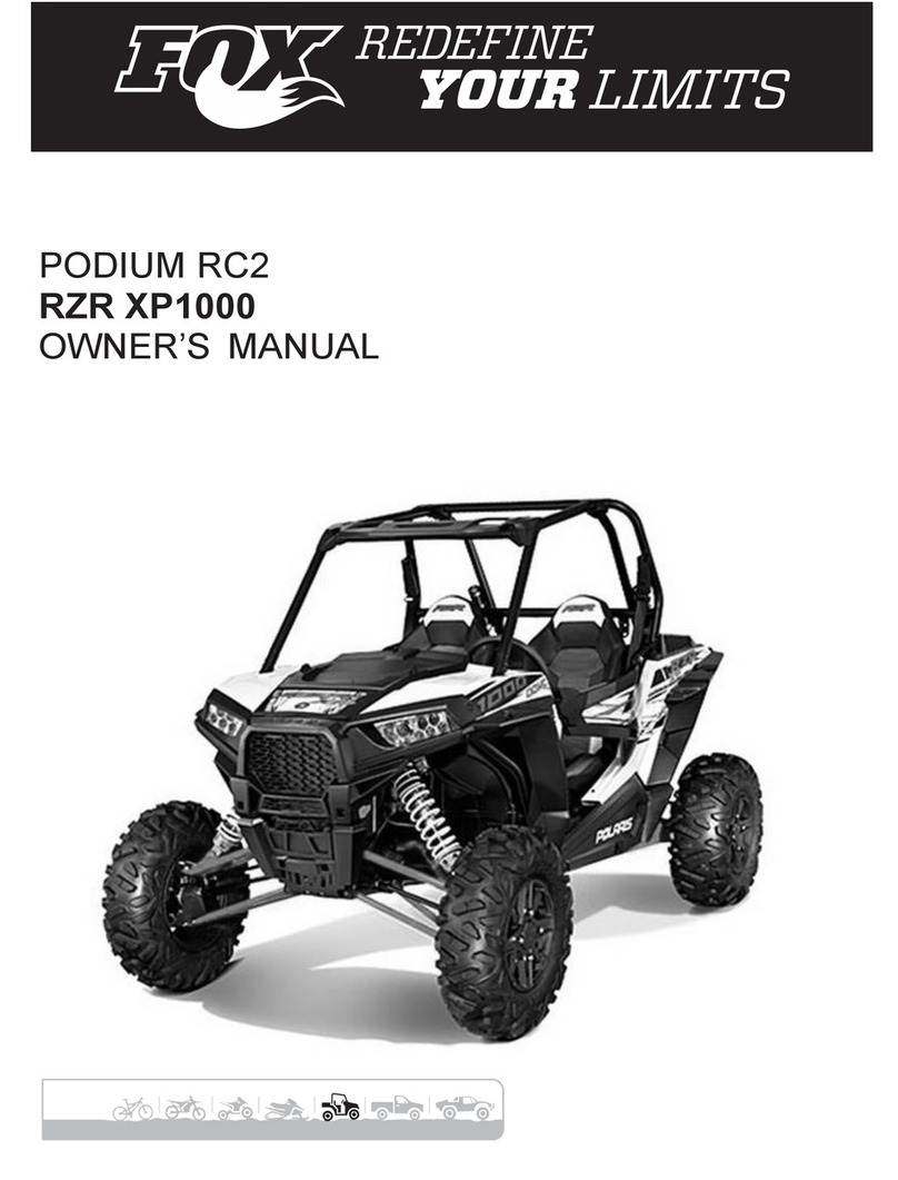 Fox RZR XP1000 owner's manual