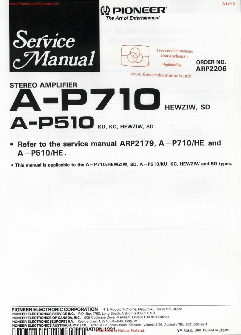Pioneer A-P710 User manual