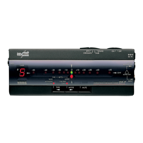Korg DT-7 User manual