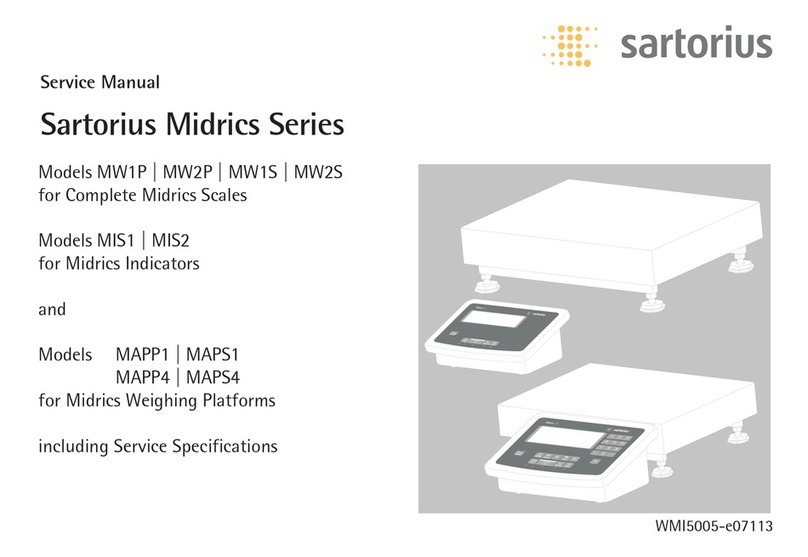 Sartorius MW1P Service manual