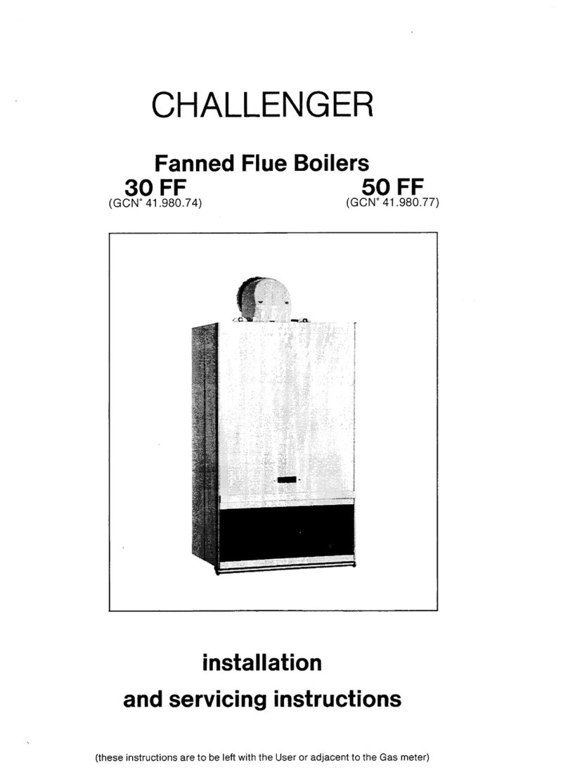 Chaffoteaux & Maury CHALLENGER 30 FF Installation and servicing instructions