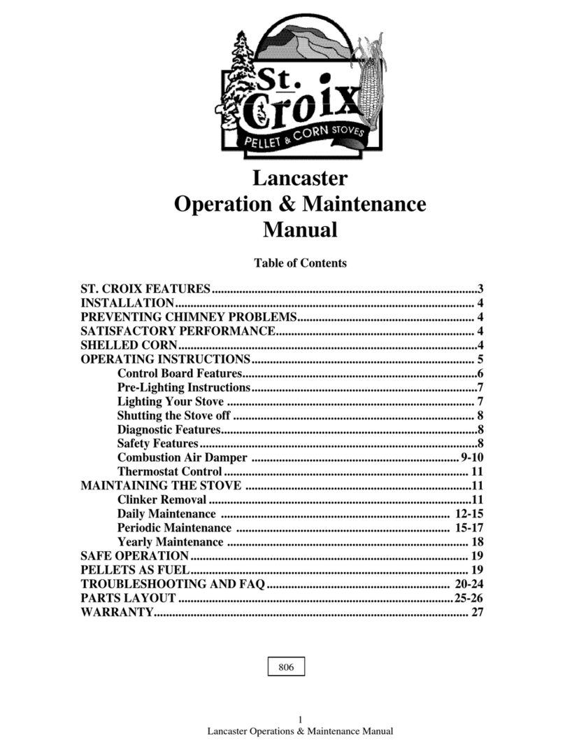 St. Croix Lancaster Operation & maintenance manual St. Croix Lancaster Operation & maintenance manual
