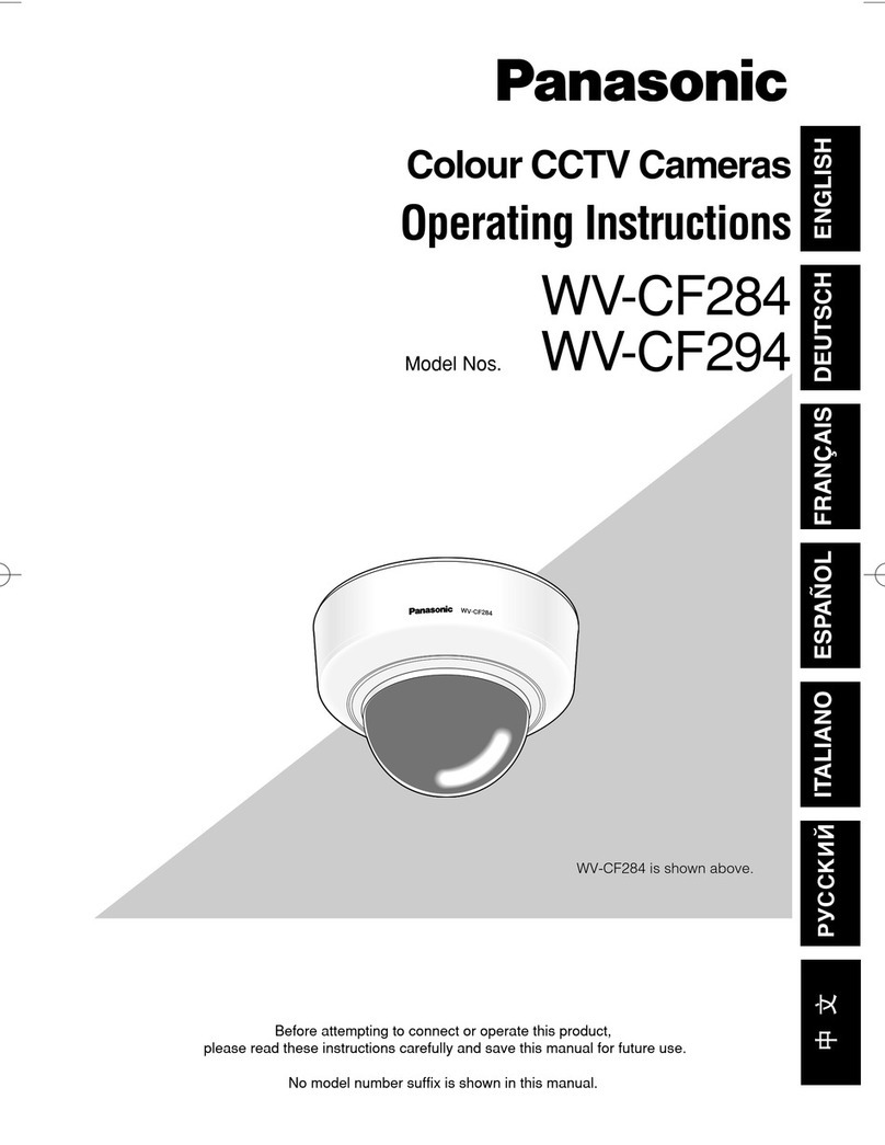 Panasonic WV-CF284 Series operating instructions