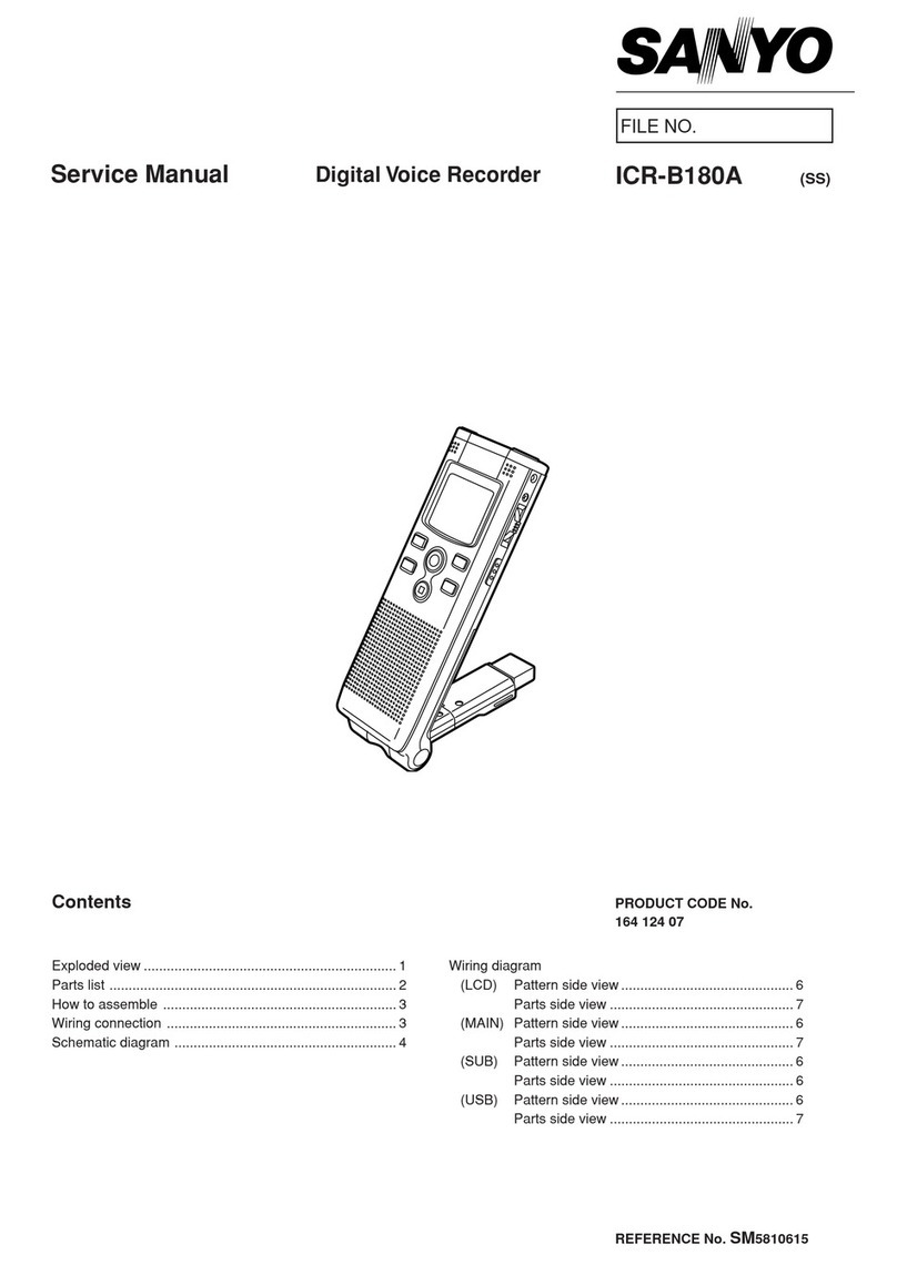 Sanyo ICR-B180A Service manual