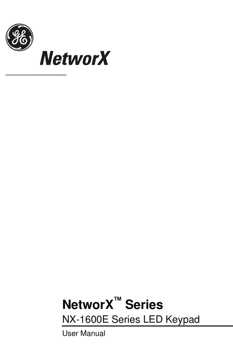 GE NetworX NX-1600E Series User manual